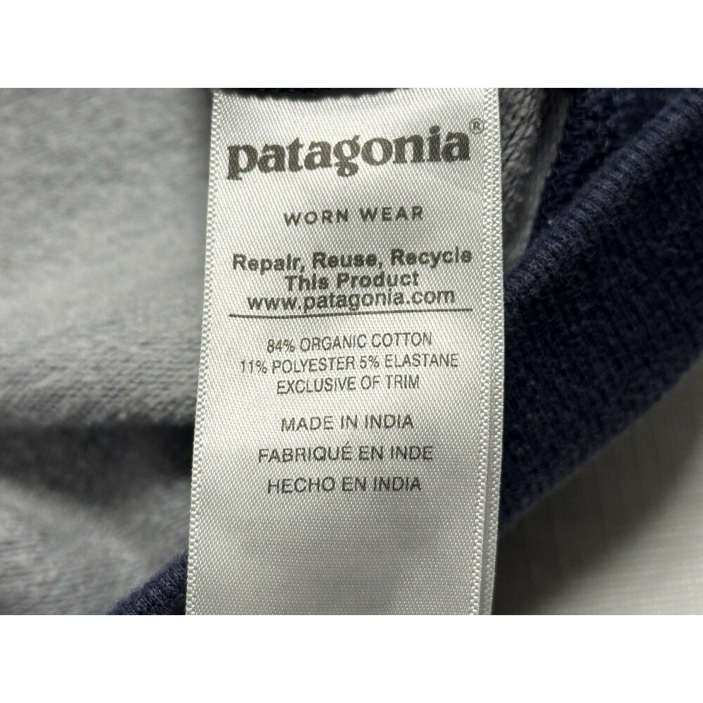 Women's Patagonia Fitz Roy Bear Midweight Hoody Size Medium Navy Heather #39522 - Picture 7 of 11
